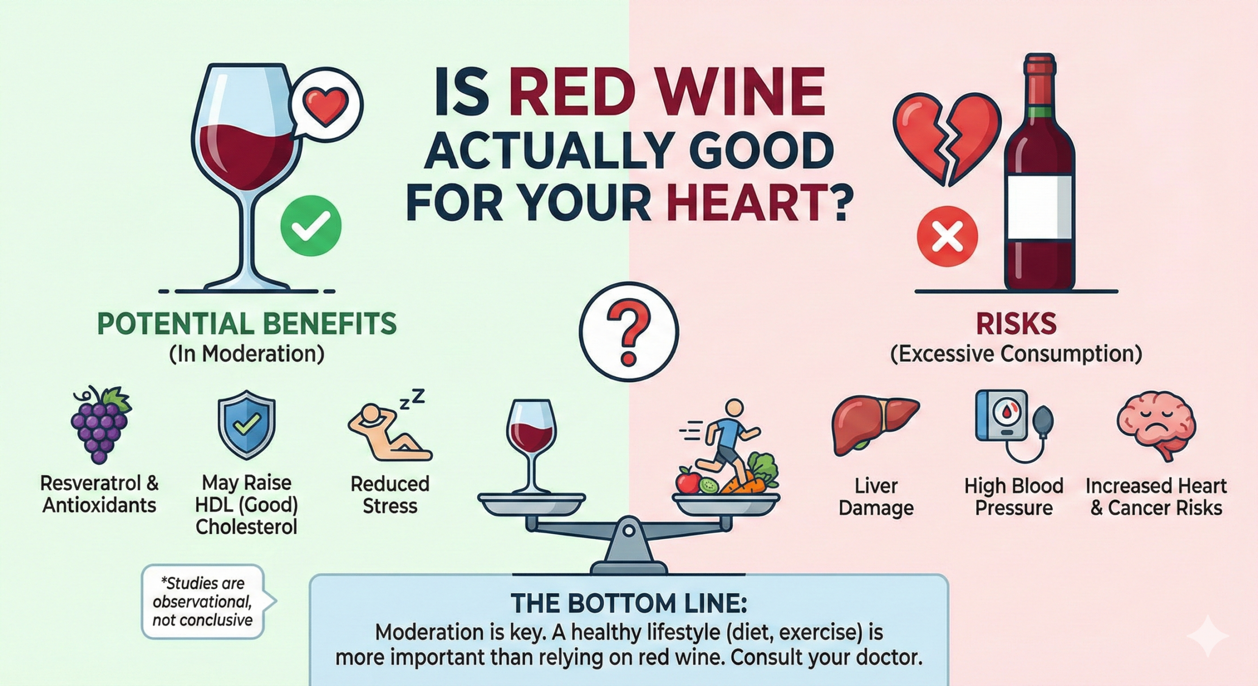 Is Red Wine Actually Good for Your Heart?